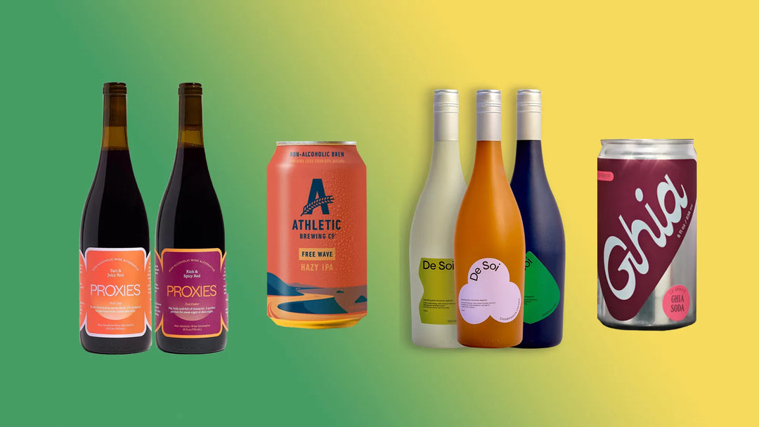 We have non-alcoholic beer, wine, and spirits!